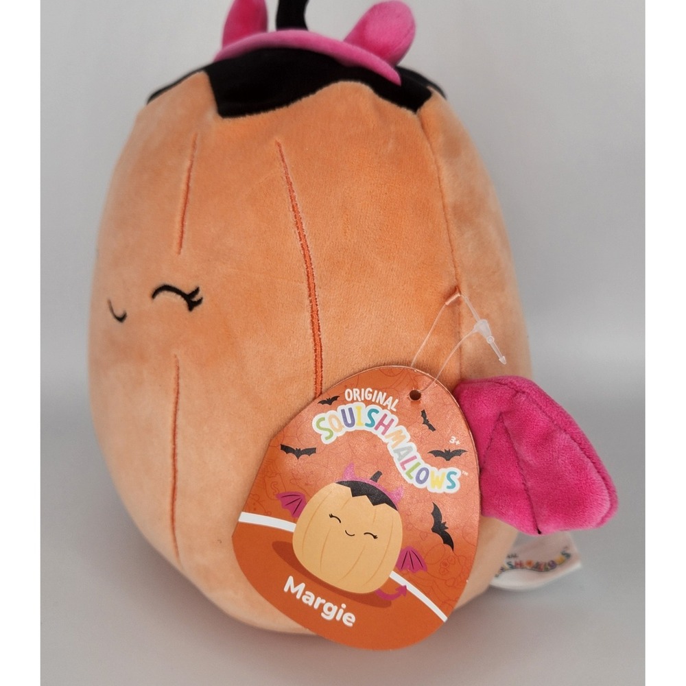 Squishmallow 7.5" Halloween‎ Margie the Pumpkin BAT NEW - Picture 7 of 8